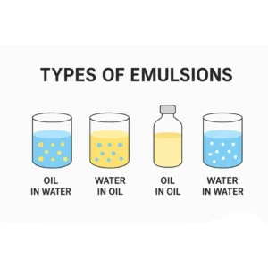 Types of emulsions