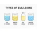 Types of emulsions